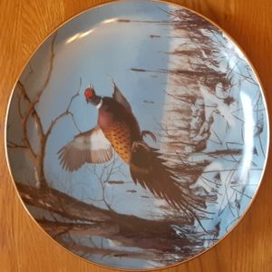 Collector Plate Game Birds Winter Solitude